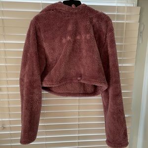 Vitality-Balance Athletics Sherpa Crop Hoodie